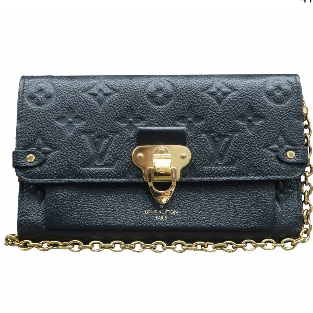 Louis Vuitton black leather monogram Empreinte